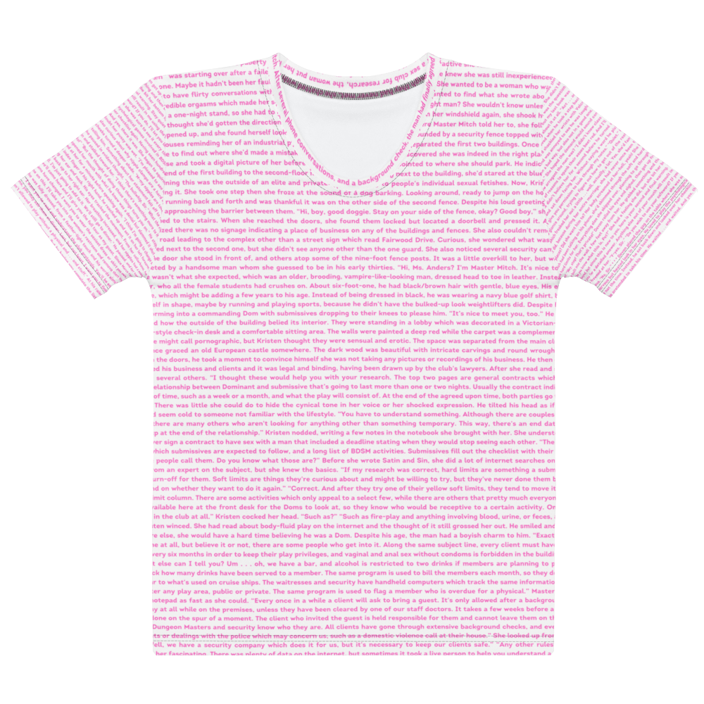 Women's T-shirt with Excerpt from Leather & Lace