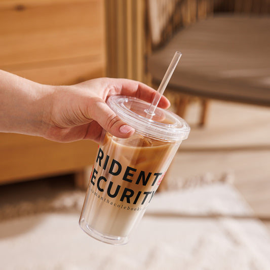 Trident Security: Clear plastic tumbler